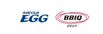 MEGA・EGG（メガ・エッグ）、BBIQ(ビビック)のロゴ
